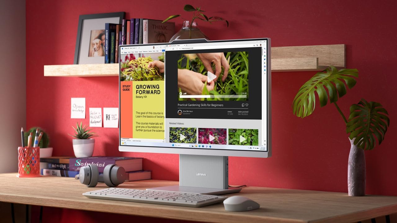 All in One PC Lenovo IdeaCentre 27 Gen 9 | Intel® Core™ i5-13420H Processor | Ram 8GB DDR5 | Storage 512GB SSD NVMe | Display 27" FHD (1920 x 1080), Non-Touch, IPS | Color Cloud Grey | DOS | 1 Year Windows