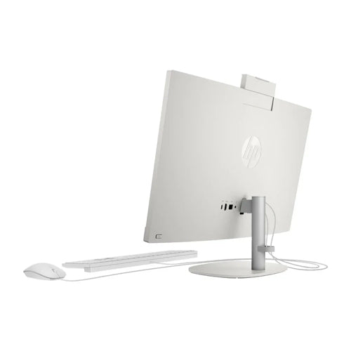 All in One Pc HP 24-CR0040NE, Intel Core I7- 1355U Processor, Ram 16GB, Storage 512GB SSD, Intel Iris Xe Graphics, Display 23.8 inch FHD, DOS, Color White, 1 Year Warranty