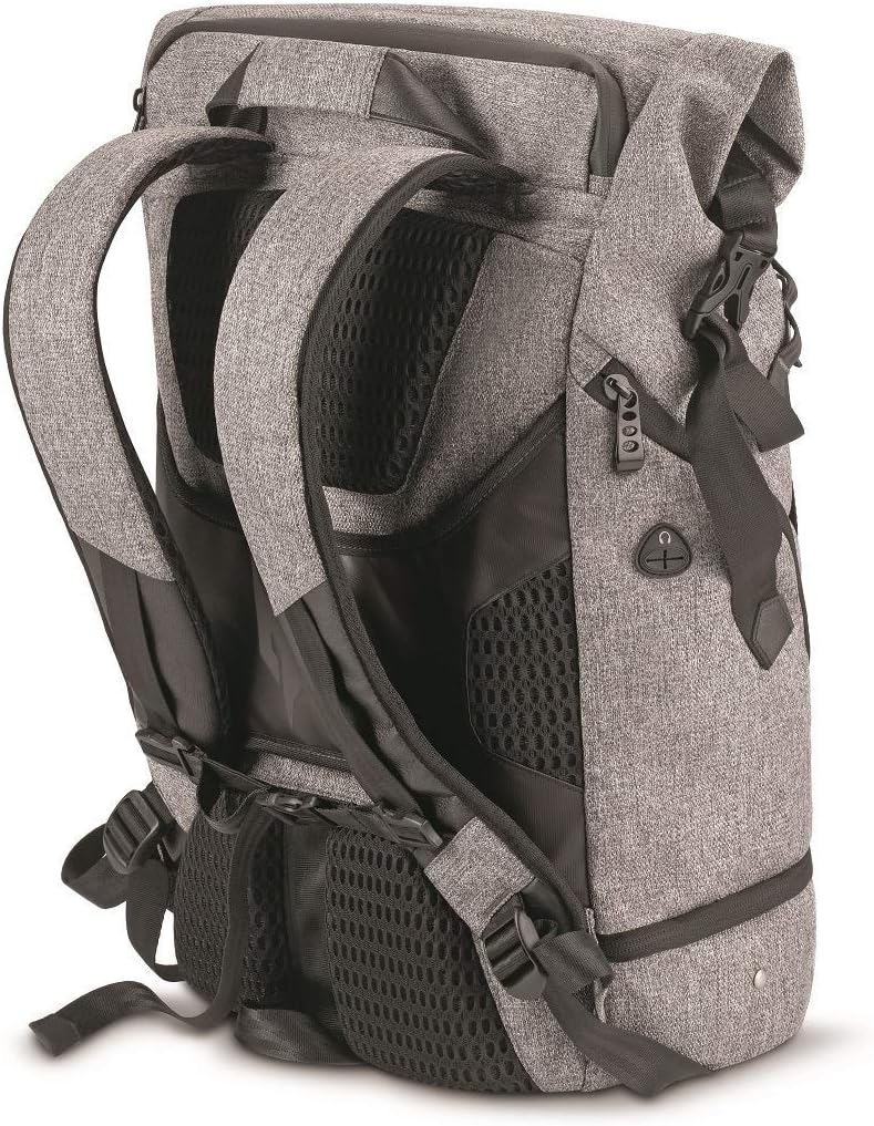 حقيبة ظهر Acer Predator Rolltop - مقاس 15.6 بوصة / بوليستر / أسود/رمادي - حقيبة كمبيوتر محمول