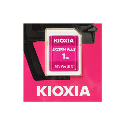 بطاقة ذاكرة Kioxia Exceria Plus SD سعة 1 تيرابايت UHS-I U3 C10 V30 تسجيل فيديو 4K بسرعة قراءة تصل إلى 100 ميجابايت/ثانية LNPL1M001TG4
