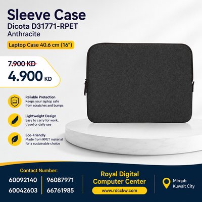 Sleeve case Dicota D31771-RPET Anthracite | Laptop case 40.6 cm (16")