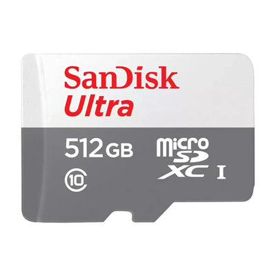 بطاقة ذاكرة SanDisk Ultra microSDXC UHS I سعة 512 جيجابايت