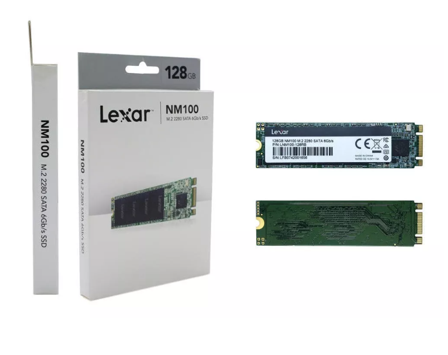 محرك أقراص SSD داخلي Lexar NM100 m.2 2280 بسرعة 6 جيجابايت/ثانية LNM100-128RB - 128 جيجابايت