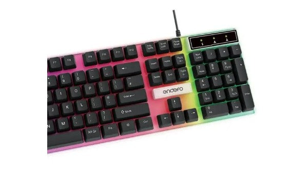 لوحة مفاتيح الألعاب السلكية Endefo باللون الأبيض | EGK05