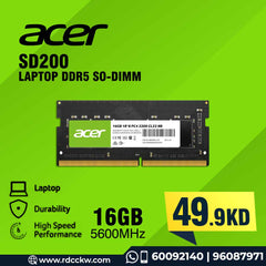 16GB RAM DDR5 for Laptop