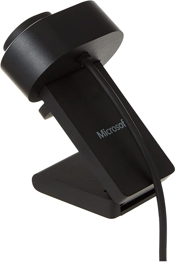 كاميرا ويب حديثة من مايكروسوفت - 1080 بكسل / 30 إطارًا في الثانية / USB 2.0 / أسود - كاميرا ويب 