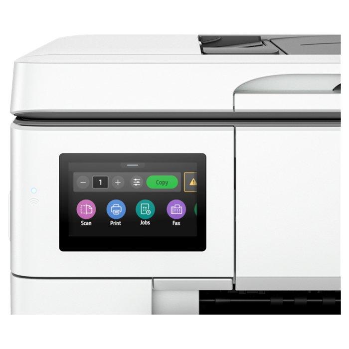 طابعة HP OfficeJet Pro 9730 الكل في واحد (بيضاء) | ٢٢ صفحة في الدقيقة / ٤٨٠٠ نقطة في البوصة | A3 | USB | LAN | Wi-Fi | طابعة نافثة للحبر ملونة