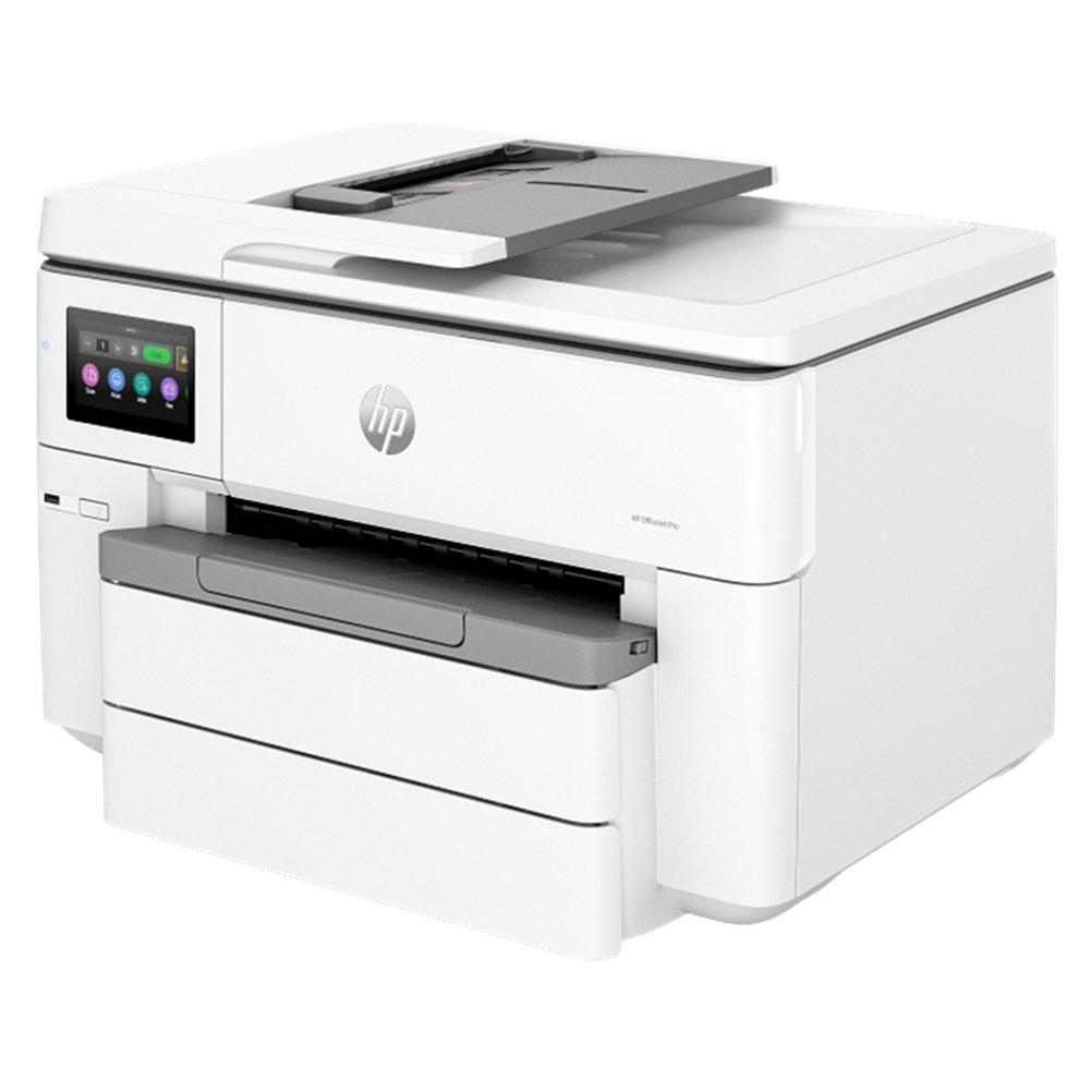طابعة HP OfficeJet Pro 9730 الكل في واحد (بيضاء) | ٢٢ صفحة في الدقيقة / ٤٨٠٠ نقطة في البوصة | A3 | USB | LAN | Wi-Fi | طابعة نافثة للحبر ملونة