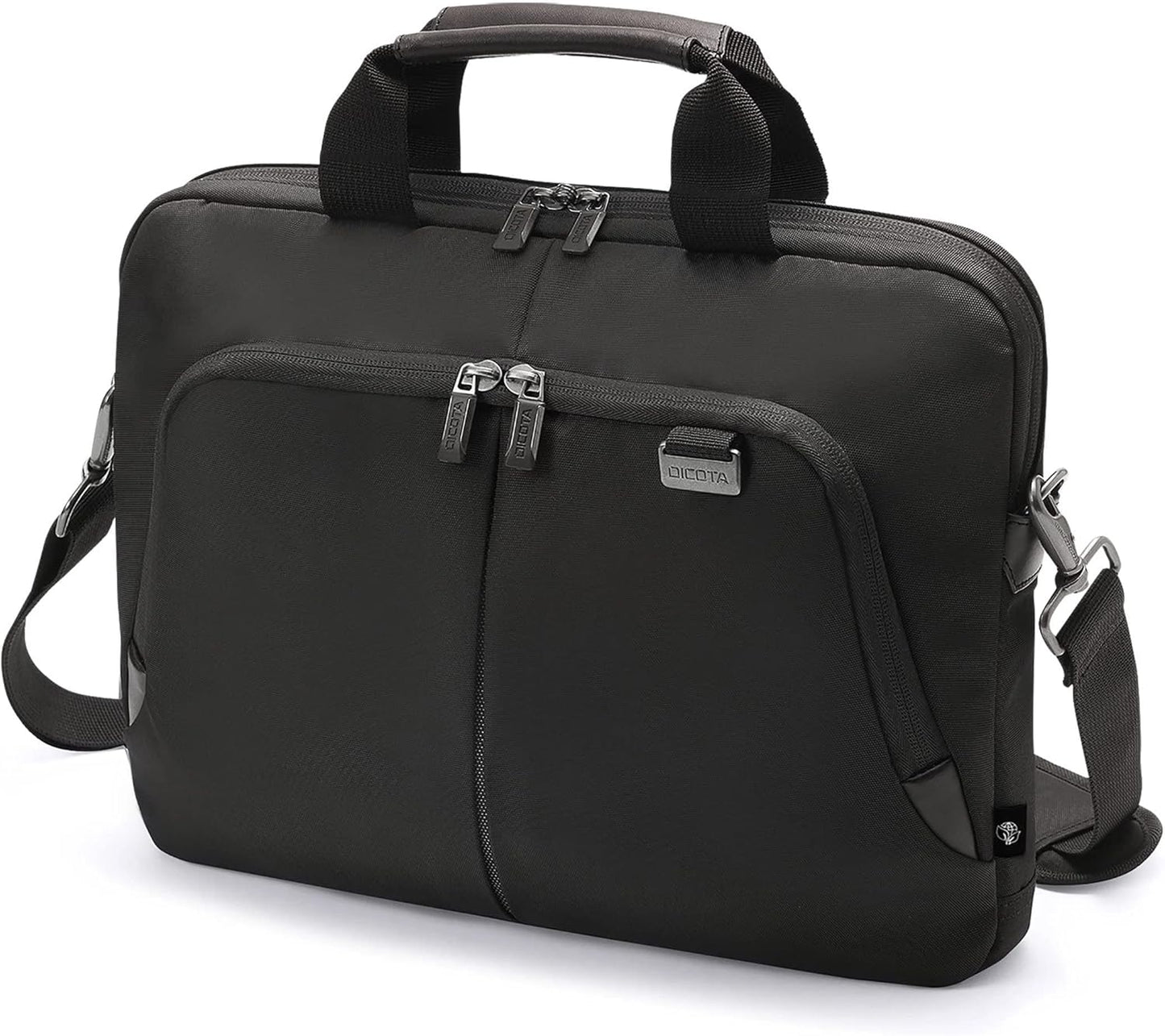 DICOTA Laptop Bag Slim Eco PRO 12-14.1" Black | Model D30990 |  memory foam and EVA frame protection, Length-adjustable shoulder strap