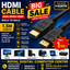 HDMI Cable | High Speed HDMI | Male to Male 1.5m Length | Made for Monitor, TV, Gaming Console, PC, Laptop, Projector