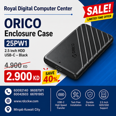 ORICO | Enclosure Case |  25PW1 | 2.5 inch HDD | USB-C – Black