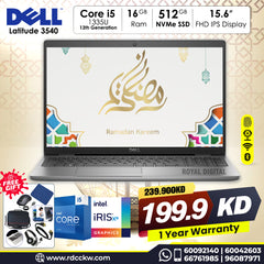 Laptop Dell Latitude 3540 | Intel Core i5-1335U Processor | Ram 16GB DDR5 |  Storage 512GB SSD NVMe | Display 15.6