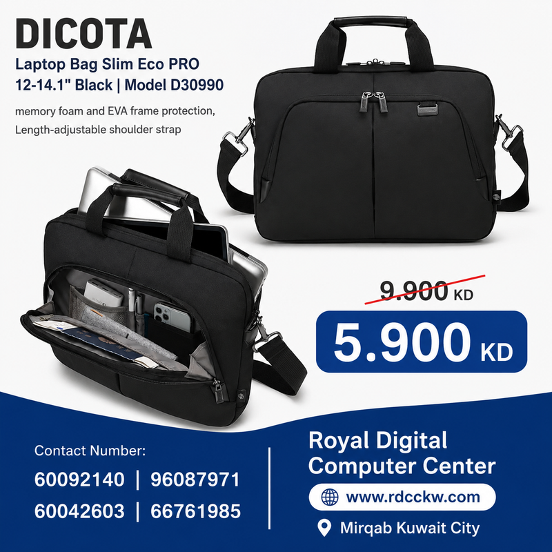DICOTA Laptop Bag Slim Eco PRO 12-14.1