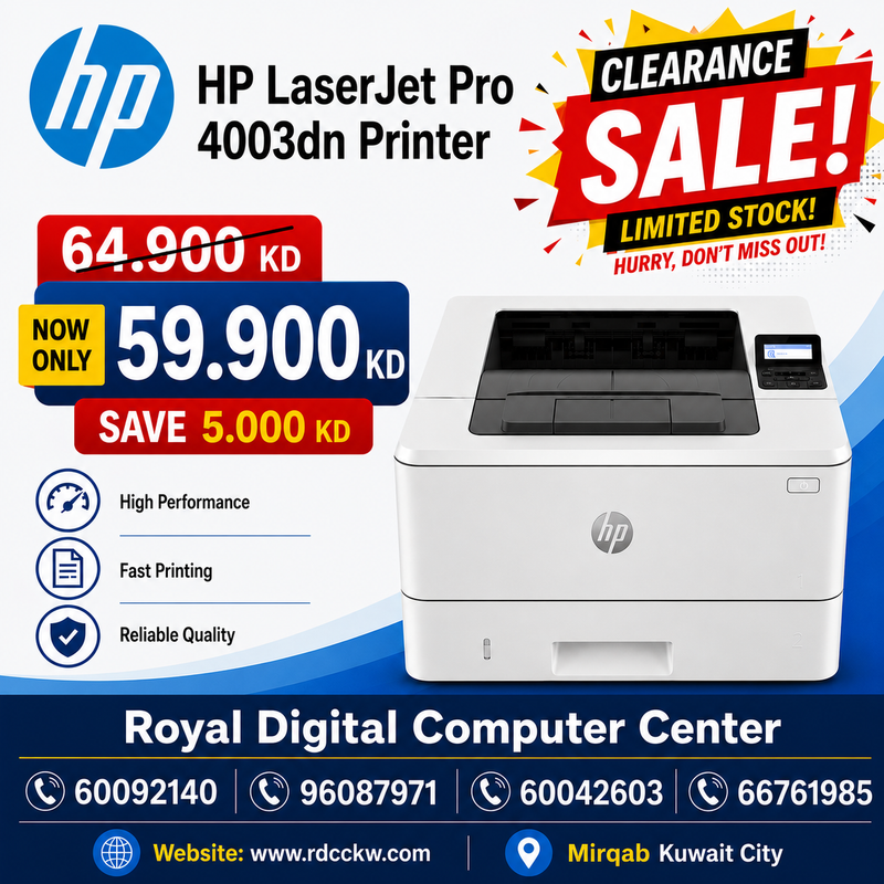 HP LaserJet Pro 4003dn Printer (2Z609A)