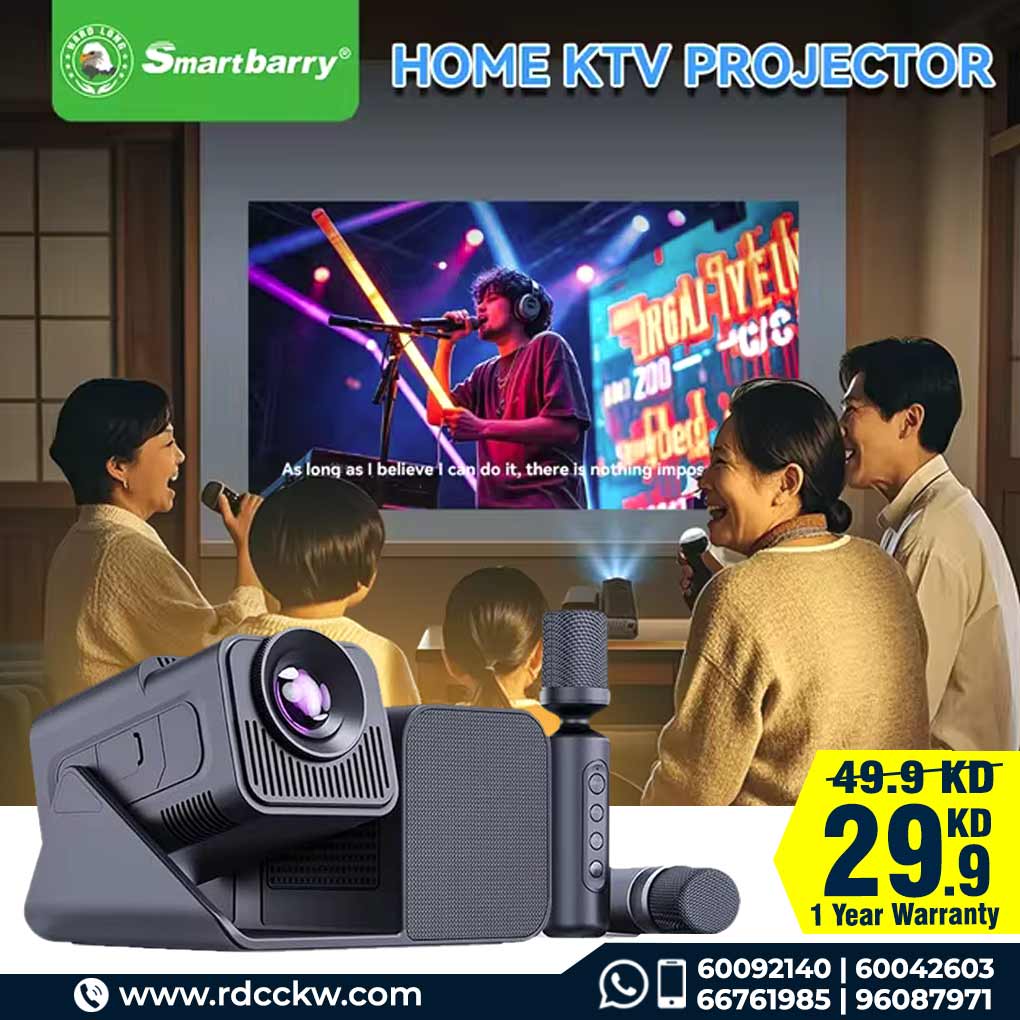 Smartbarry HT36 4K High-definition Manual Focusing 5G Dual Band Speed,HD Input 4000mAh Battery Capacity WiFi Bluetooth Projector Android 11.0 Home Theater, Movies,Video Gaming, Office Work Meetings Projector