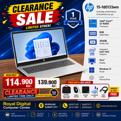 Laptop HP 15-fd0133wm | Intel Core i3-N305 Processor | Ram 8GB DDR4 | Storage 256GB NVMe SSD | Integrated Intel UHD Graphics | Display 15.6