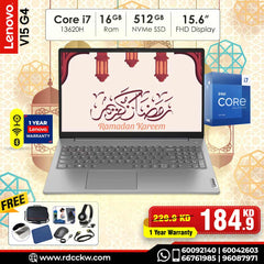 Laptop Lenovo V15 G4 IRU | Intel Core I7-13620H Processor | 16GB DDR4 RAM | 512GB SSD NVMe | 15.6