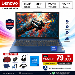 Laptop Lenovo IdeaPad 1 | Intel Celeron N4500 Processor | Ram 8GB DDR4 | Storage 256GB NVMe SSD | Integrated Intel UHD Graphics | Display 15.6