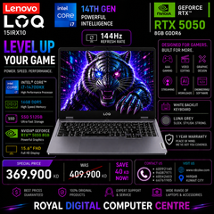 Gaming Laptop Lenovo Loq 15IRX10 | Intel Core i7-14700HX Processor | Ram 16GB DDR5 | Storage 512GB NVMe SSD | NVDIA RTX 5050 8GB VGA | Display 15.6