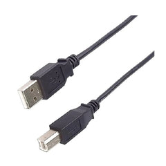 كابل طابعة USB 2.0 كابل عالي السرعة M/M 3 م، من ذكر A إلى ذكر B، كابل توصيل USB باللون الأسود، الطول 1.8 م 