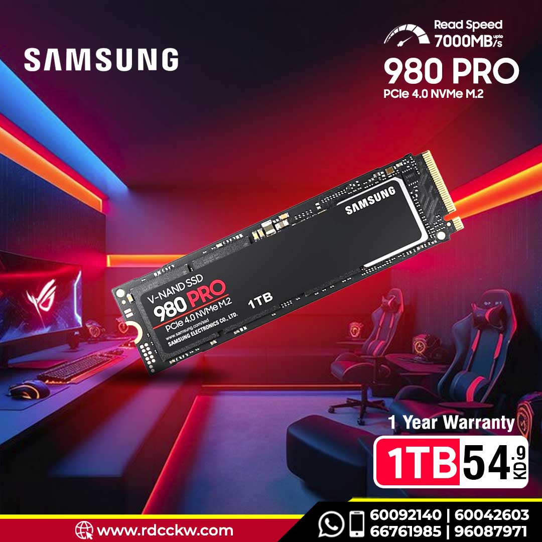 Samsung 980 PRO 1TB PCIe 4.0 NVMe™ M.2 2280 SSD – 7000MB/s Read Samsung 980 PRO 1TB PCIe 4.0 NVMe™ M.2 2280 SSD – 7000MB/s Read