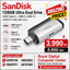 SanDisk 128GB Ultra Dual Drive USB Type-C - USB-C, USB 3.1 - SDDDC2-128G-G46, Gray