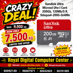 Sandisk Ultra Microsd Uhs-I Card 200Gb, 120Mb/S R, Sdsqua4-200G-Gn6Mn