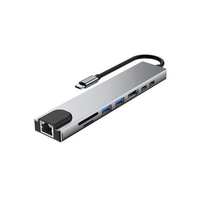 محول من النوع C إلى HDMI كابل USB 3.0 HUB 8 في 1 متعدد المنافذ 