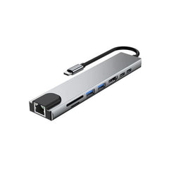 محول من النوع C إلى HDMI كابل USB 3.0 HUB 8 في 1 متعدد المنافذ 