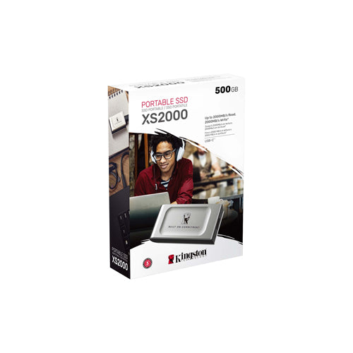 External SSD Kingston 500GB Portable SSD XS2000 External Solid