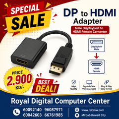 DP to HDMI Adapter, Male DisplayPort to HDMI Female Convertor