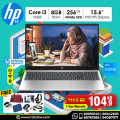 Laptop HP 15-fd0133wm | Intel Core i3-N305 Processor | Ram 8GB DDR4 | Storage 256GB NVMe SSD | Integrated Intel UHD Graphics | Display 15.6