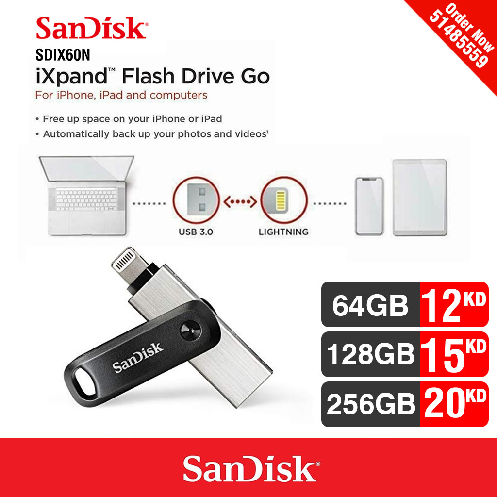 SanDisk iXpand Flash Drive Go